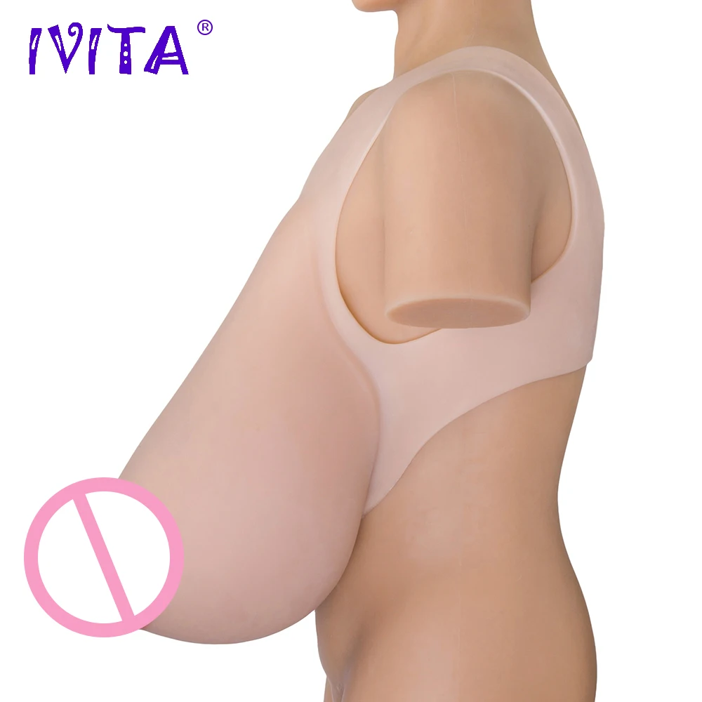 Реалистичная силиконовая грудь IVITA 16 кг поддельные груди для перекрестных щитов