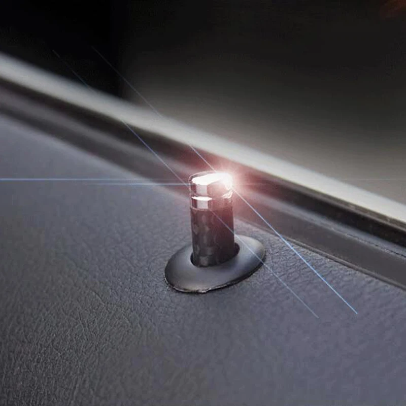 4Pcs Carbon Fiber Car Door Pin Decoration for BMW E39 E46 E90 E92 F30 E60 E61 F10 E65 E66 E82 X3 X5 X6 Accessories Car Styling (7)