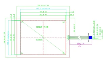 

new and original touch screen glass for panel E458225 SCN-A5-FLT10.4-Z01-0H1-R