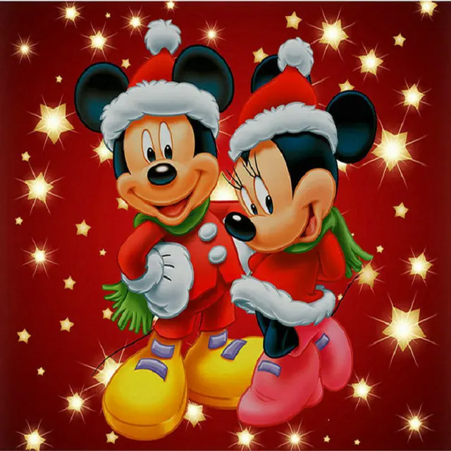 christmas mickey mouse couple full square diamond embroidery diy 5d diamond painting cross stitch rhinestones mosaic - Christmas Mickey Mouse christmas mickey mouse couple full square diamond embroidery diy 5d diamond painting cross stitch rhinestones mosaic - Christmas Mickey Mouse