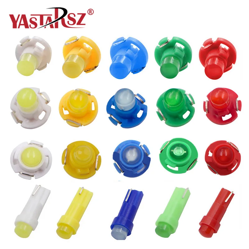 

10PCS Interior Light T3 T4.2 T4.7 T5 Wedge LED Bulb Auto Car Instrument Light bulbs 12V automobiles car-styling Car led light