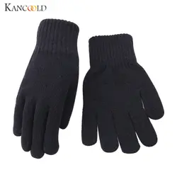 KANCOOLD перчатки зимние утолщенные перчатки вязаные чистый цвет теплые Пять пальцев перчатки высокого качества мягкие перчатки женские 2018NOV24