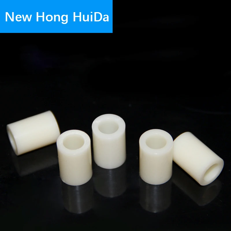 

M4 ABS Nylon Plastic Rround Metric Spacer pcb Standoff White NonThreaded Board (OD*ID*H)