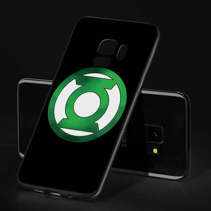 Dc comics Супермен Зеленый Флэш-Pattern Мягкий силиконовый черный телефона Чехлы для samsung S7 S7edge S8 S8Plus S9 6splus примечание 8