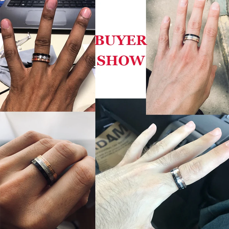 Мужское кольцо Спиннер с календарем из нержавеющей стали|roman numeral ring|jewelry stainless