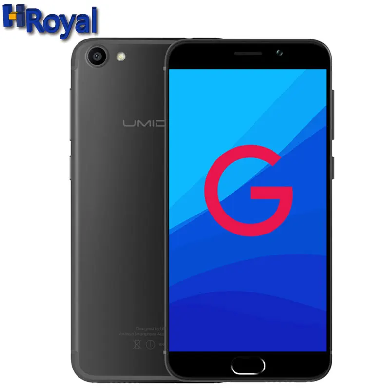 Оригинальный UMIDIGI G мобильный телефон 5 ''HD 2G ram 16G rom Android 7 0 смартфон 4G Lte Touch ID Dual