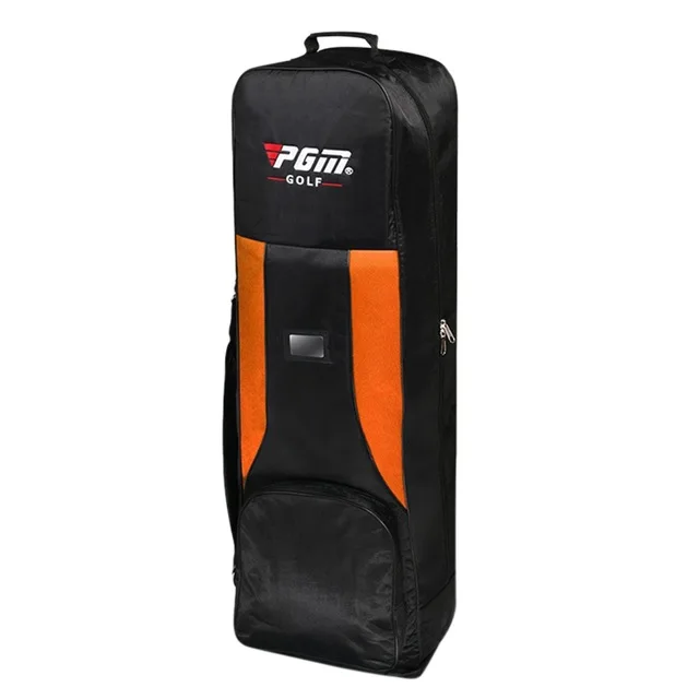 Pgm легкая авиационная сумка для шкива посылка с колесом большая емкость складная сумка для гольфа двухслойная дорожная сумка для гольфа D0061 - Цвет: Оранжевый