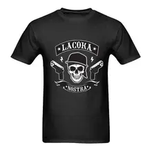 Fashion Printed T Shirts Men S Lacoka Nostra Crew Neck Short Sleeve Tall T Shirt