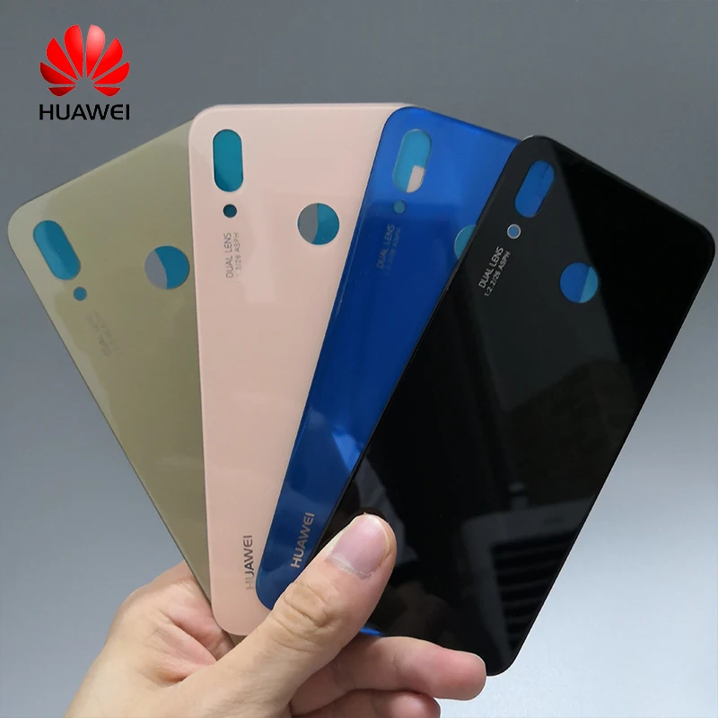 Для huawei Nova 3e P20 Lite Задняя крышка батареи задняя дверь Корпус чехол стеклянная панель Замена для huawei P20 Lite крышка батареи