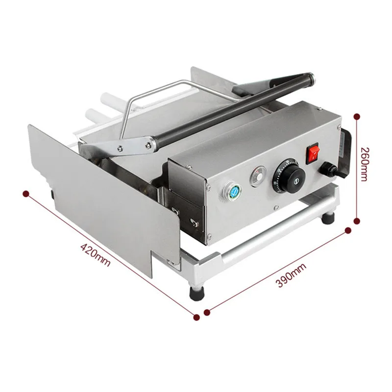 0~ 300℃ Двухслойное электрическое устройство для приготовления бургеров гамбургеров жаровня бургер магазин пакетный тостер для булок