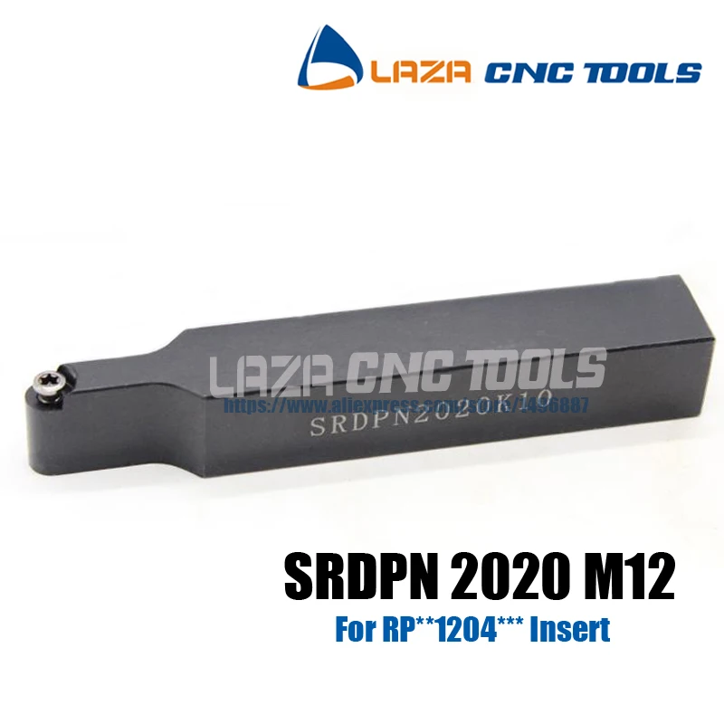 

SRDPN2020K12 Indexable External turning tool holder,arc-shaped Turning Cutter,SRDPN CNC Lathe tool Holder ball tool for RPMT1204