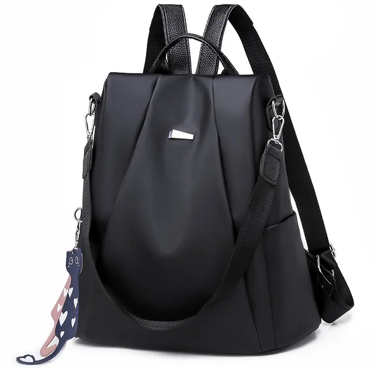 Vfemage, новинка, водонепроницаемые, Оксфорд, женские рюкзаки,, Противоугонный рюкзак, женские сумки на плечо, модные школьные сумки для девочек, Mochila - Цвет: black