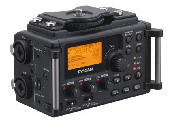 Фирменный Tascam DR-60d Профессиональный линейный ПКМ рекордер микшер DSLR видео шутер для DSLR SLR камеры DHL EMS