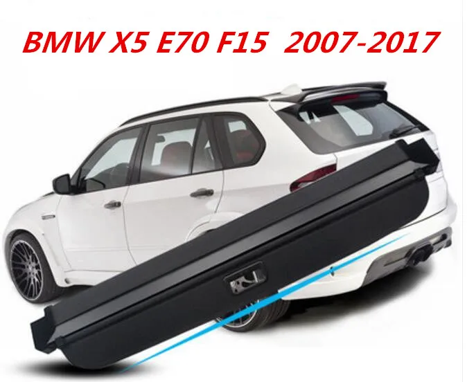JIOYNG Car Rear Trunk Security Shield Cargo Cover High For BMW X5 E70