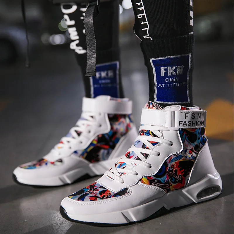 ZUFENG новая высокая спортивная обувь для мужчин кроссовки с воздушной подушкой кроссовки уличная прогулочная обувь Удобная