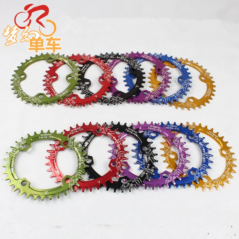 

Ultralight 104BCD 32/34/36/38T A7075 Aluminum Alloy MTB Bike Bicycle Narrow Wide Chainring Oval Round Chainwheel