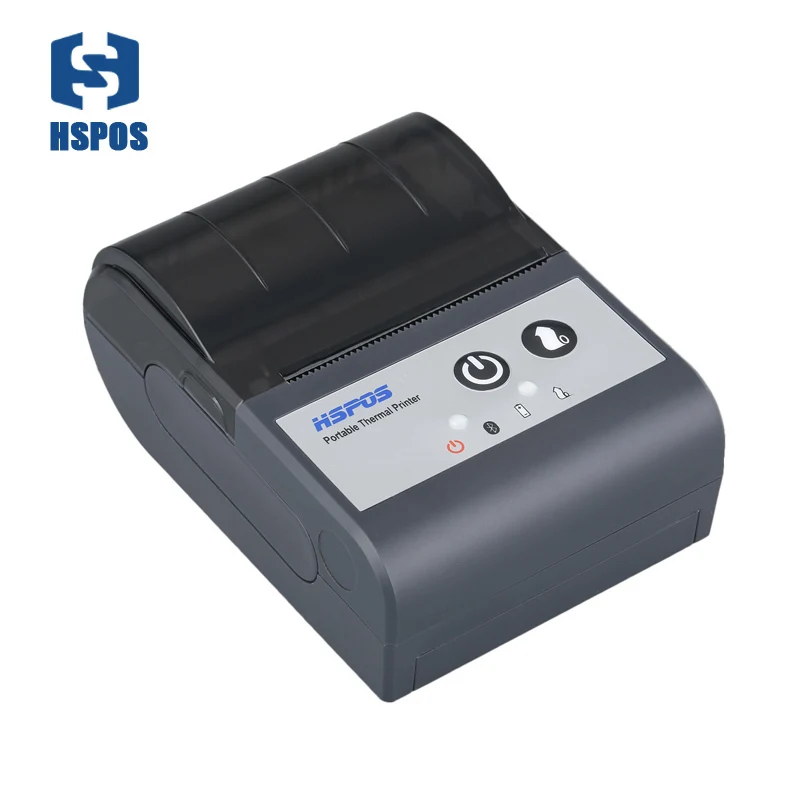 

Mini 58mm thermal receipt pos printer with 1500mA battery easy to carry support 1D 2D very light on sale