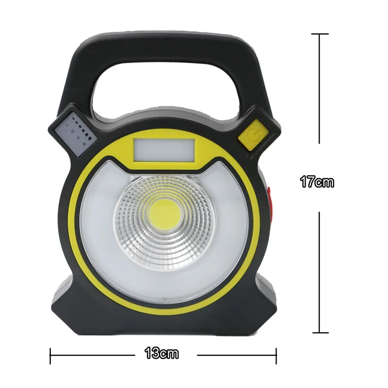 Мощный COB светодиодный светильник для осмотра работы с 4 режимами, зарядка через USB, прожектор, светильник, аварийный Точечный светильник, походная лампа для палатки