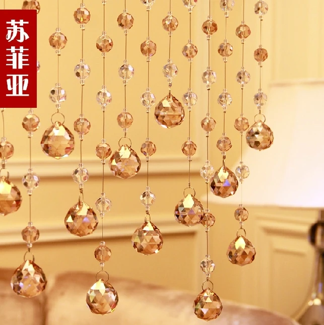 porch partition door curtain decorative curtains 32 section beads can be customized 5 strings of crystal - Decorative Curtains porch partition door curtain decorative curtains 32 section beads can be customized 5 strings of crystal - Decorative Curtains