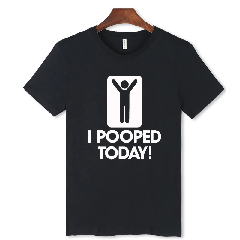 LUCKYFRIDAYF I POOPED TODAY мультяшная забавная футболка Мужская Уличная одежда мужская