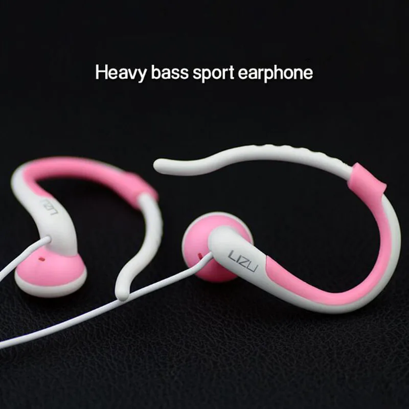 Ear Hook Headphones Wired 3.5 MM Stereo Bass Headsets Sports Running