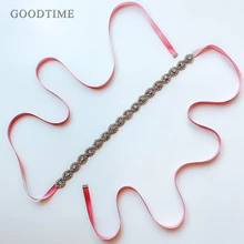 Bling Пояса с кристаллами для Свадебное платье из бисера лента атласная лента пояса свадебные ленты для девочки со стразами Имитация Алмазный пояс