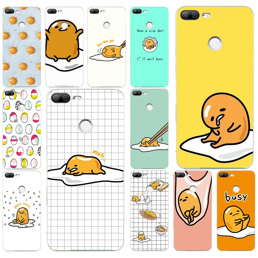 Милый Мягкий силиконовый чехол для телефона gudetama lazy egg4 из ТПУ huawei Honor 9 Lite 10 p lite |