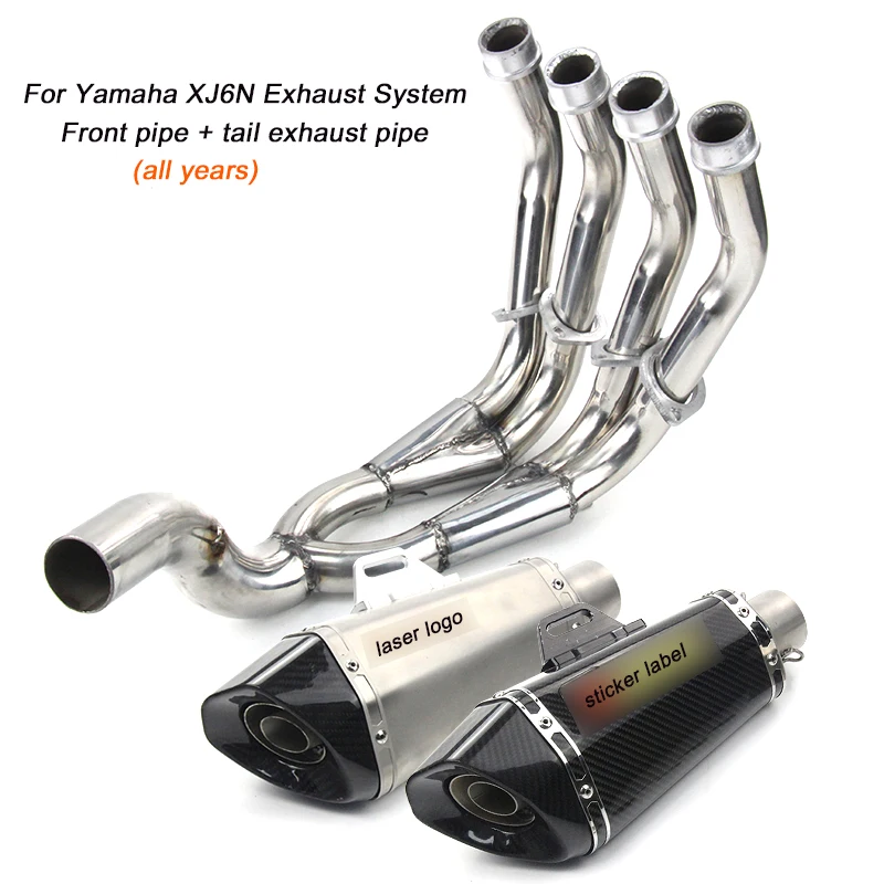 

for Yamaha XJ6N Motorcycle Front Link Pipe And Exhaust Muffler Pipe DB Killer Stainless Steel Silencer System