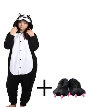 

Black Panther Onesies Unisex Sleepsuit Adult Leopard Pajamas Cosplay Costumes Animal Onesie Sleepwear Jumpsuit With Paw Shoes