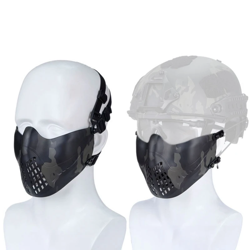 

Tactical Paintball Mask Airsoft Protective Face Masks for Tactical Helmet Hunting Shooting Military Game Breathable Freely