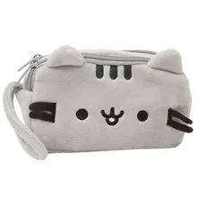 Милая мультяшная кошка плюшевая косметическая сумка-Органайзер для хранения детский пенал для карандашей ручек сумка для макияжа Повседневный подарок туалетные принадлежности, мытье Сумочки# S