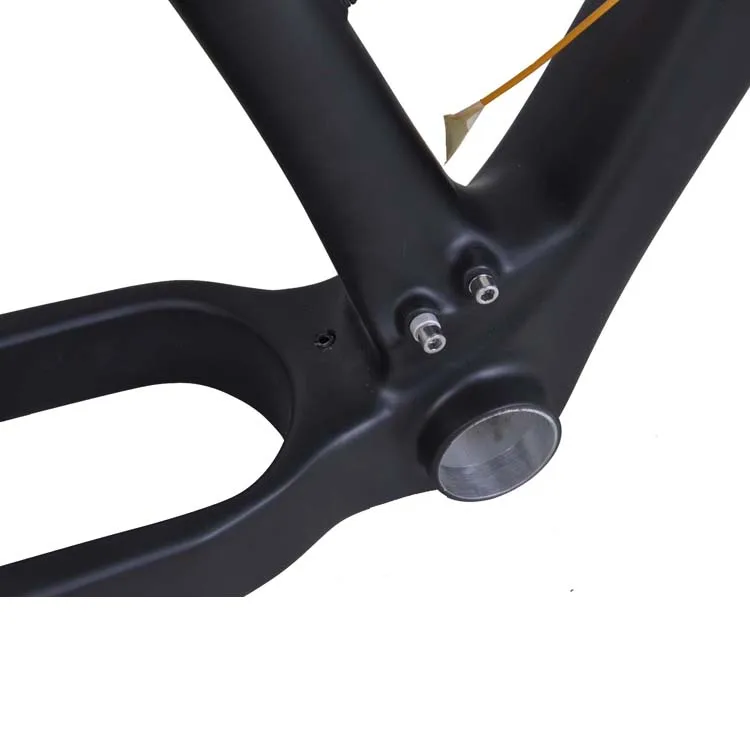 Best dengfu bikes FM476 full carbon new 27.5er plus mtb frame thru axle 148mm BB92 UD matt/glossy carbon 650B boost frame 2