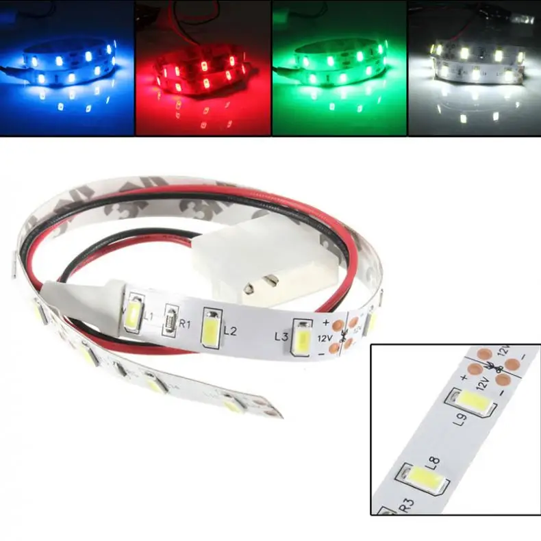 

25CM LED String Light SMD 5630 Flexible Adhesive Lamp Strips DC12V for PC Computer Case / Festival / Party / Holiday /Decoration