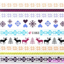 C60-82 20 листов/партия смешанные серии милые Мультяшные картинки переводная наклейка для воды стикер для дизайна ногтей