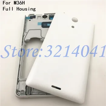 

New For Sony Xperia ZR M36H C5502 C5503 Battery Cover Back Rear Door Housing Case +LCD Middle Chasis Frame Plate Replacement