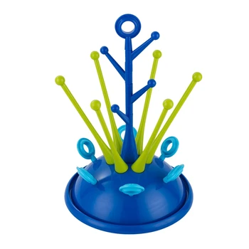 

Baby Bottle Drying Rack Pacifier Nipple Drainer Storage Racks Cute Tree Shape Cups Holders Infant Feeding Shelf Detachable