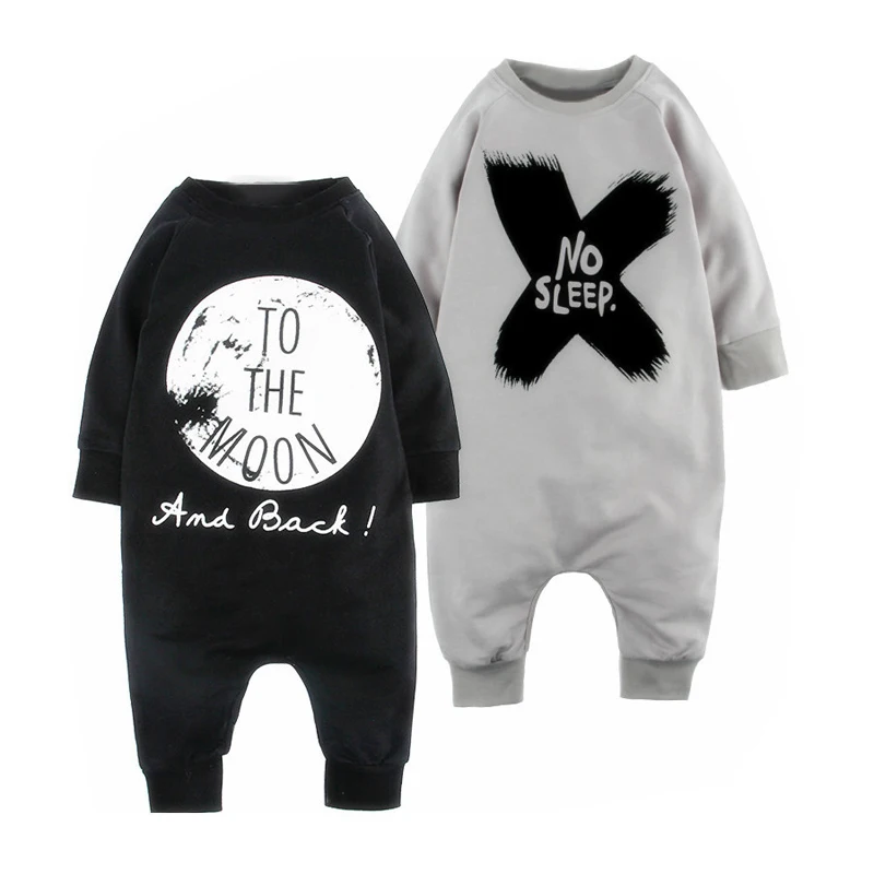 

Baby Boys Girls Rompers NO SLEEP Infant Girl Boy Romper For Children Toddler Long Sleeve Jumpsuit Clothing