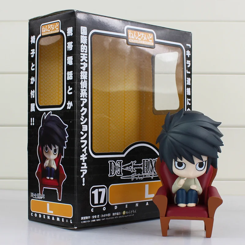 Аниме DEATH NOTE Figura Giocattolo дель ПВХ Nendoroid 17 # L Lawliet каблук 10 см Q Versione del Modello делла Bambola в Я