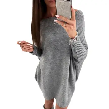 

Autumn Sexy Knitted Long Sleeve Dresses Women Nightclub Pullovers Clothes