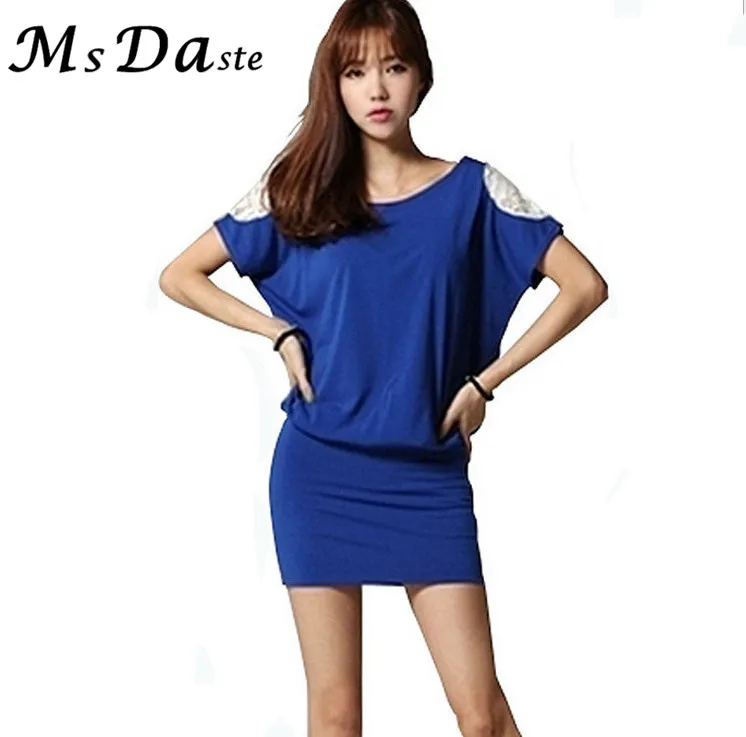 

2017 Women Casual Bodycon Dresses Summer Batwing Sleeve Cotton Sexy Lace Pencil Dress Bandage Tunic Robe Femme Plus Size 3XXXL