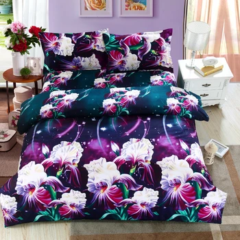 

3D Bedding Set New Style 4Pcs of Duvet Cover Bed Sheet Pillowcase Bed Clothes Comforters Cover Queen Size No Quilt