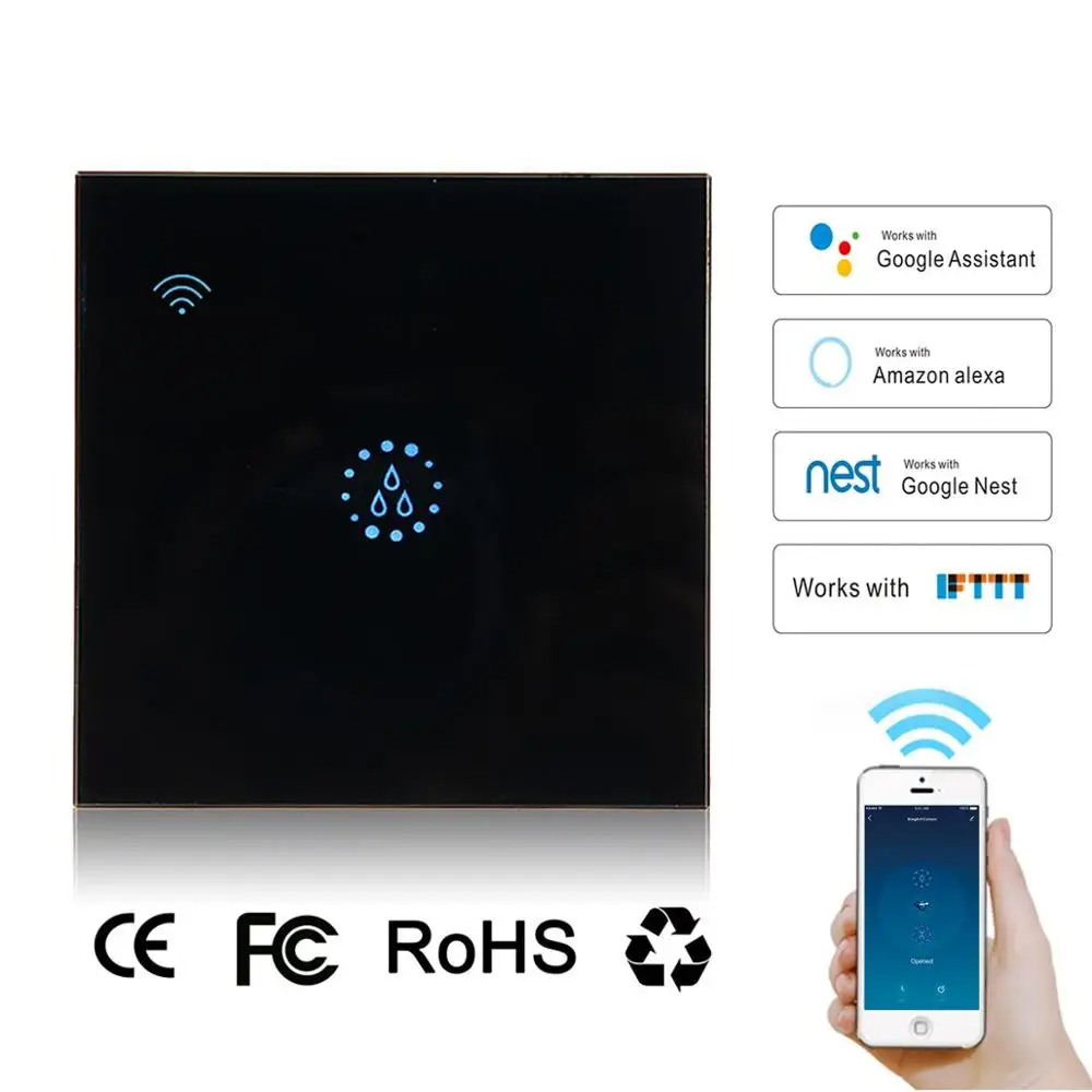 Teekar Великобритания/ЕС Стандарт Wifi бойлер умный переключатель водонагреватель переключатели голосовой пульт дистанционного управления Сенсорная панель таймер Fr Alexa Google Home