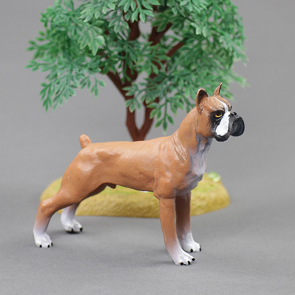 Hot toys for childrenSimulation animal toy dog, boxer, VC plastic, do not fade, can be washed