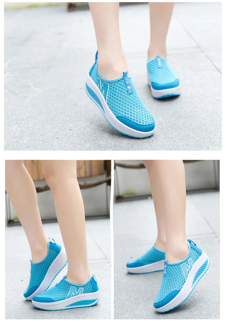 Популярные летние спортивные кроссовки для девочек; женская прогулочная обувь из сетчатого материала; Женская Удобная Обувь для походов; zapatillas de mujer para caminar