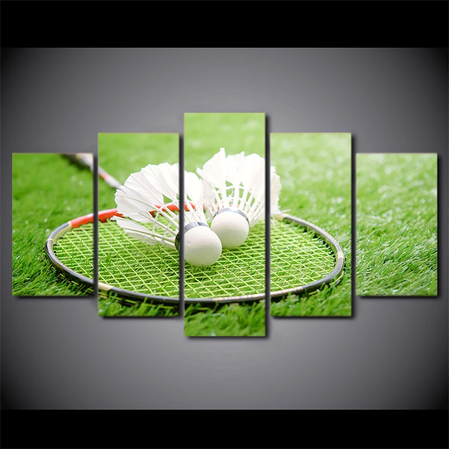 Set of 2 Sports Decor Available as print or canvas. Vintage Tennis Ball and Racket Wall Art