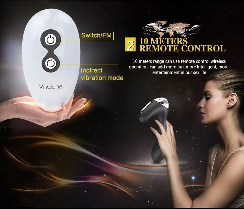 Nalone-XY Silicone/ Metal Butt Plug Wireless Remote Control Vibrator Anal Plug Sex Toys for Men Gay Male Postate Massager 10