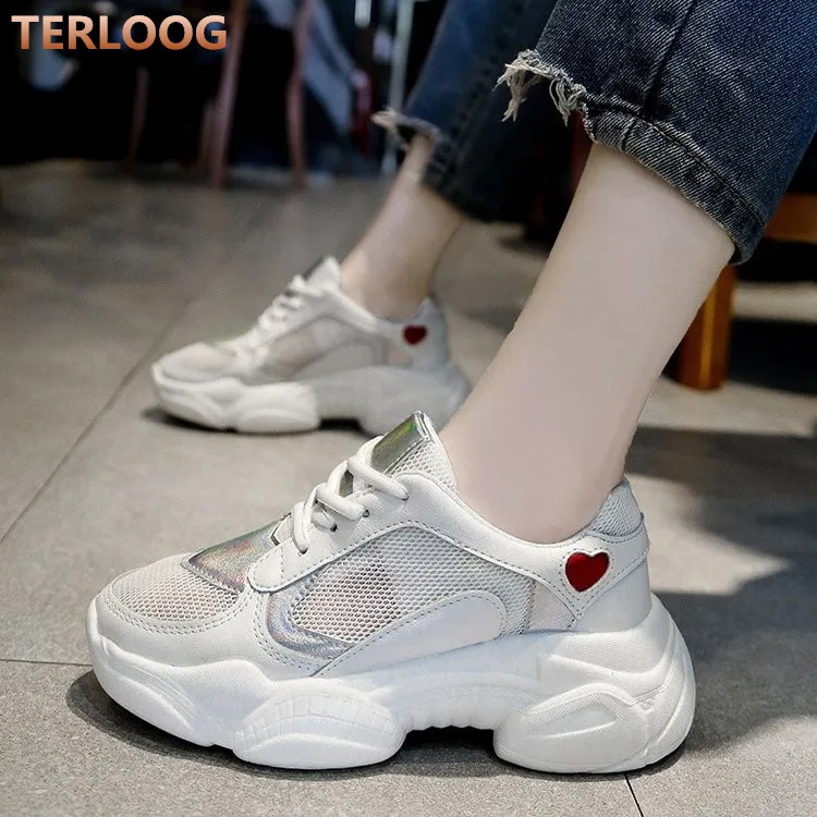 

Women Shoes women Summer Breathable mesh Outdoor Breathable Casual Shoes Lace up Mesh Flats women Shoes plus size 35-40 mujer