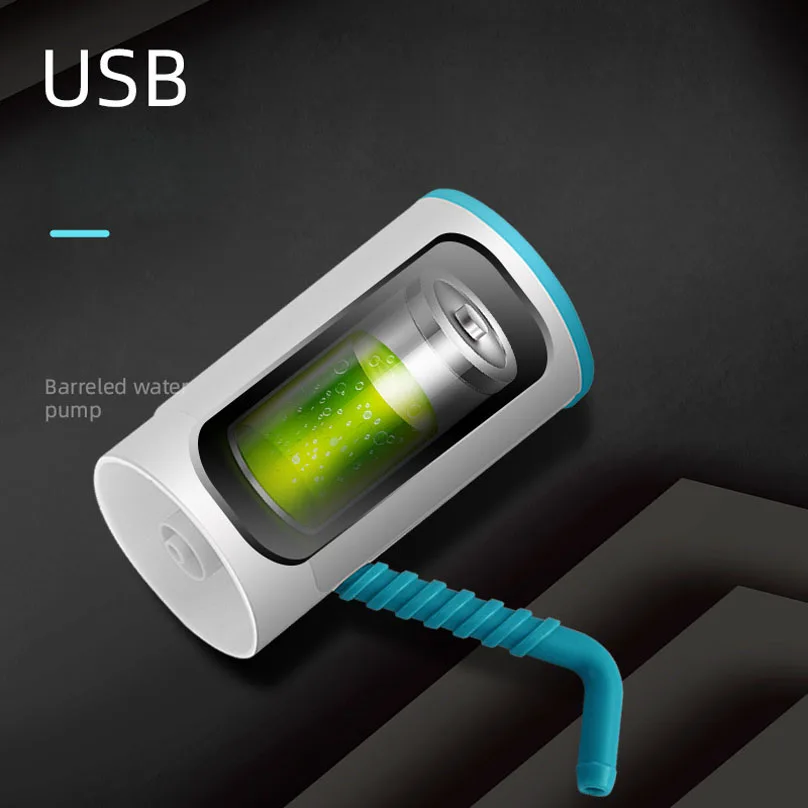 Dispensador De Agua Electrico 1200mA Battery Fast Pump USB Charge Bottle Cold Water Drinking Dispenser PP Food Grade