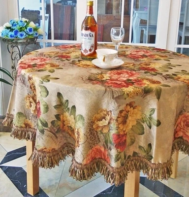 Double - sided brocade high - end European style table cloth new classical tablecloth coffee table cloth