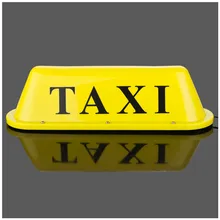 Car TAXI top lamp /yellow ceiling lamps /12V 20W double bulb taxi dome lamp waterproof waterproof taxi cab top lamp magnetic car vehicle indicator lights with cord and plug waterproof taxi top light